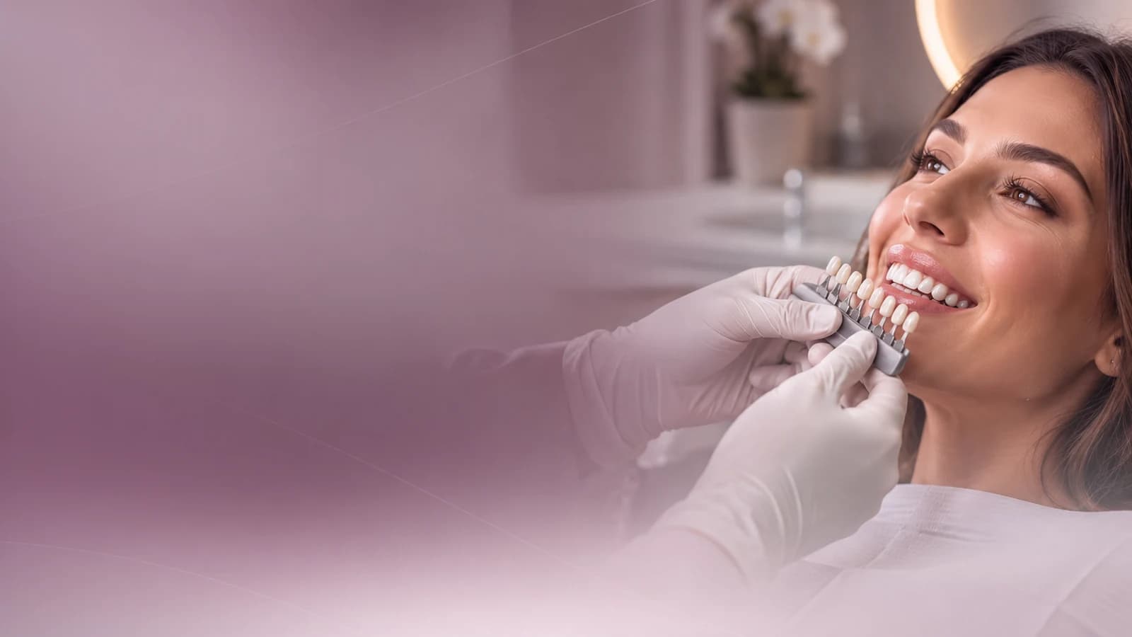 Avaliação estética do sorriso com escala de tonalidades dentárias