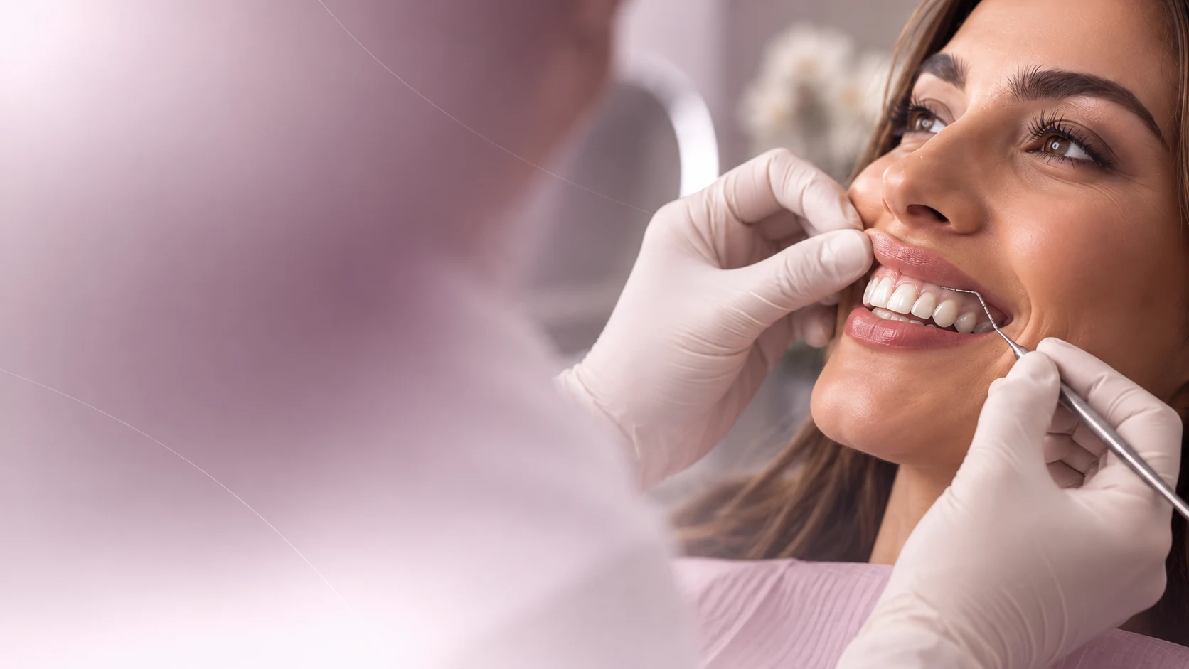 Planejamento clínico para gengivoplastia e alinhamento do contorno gengival